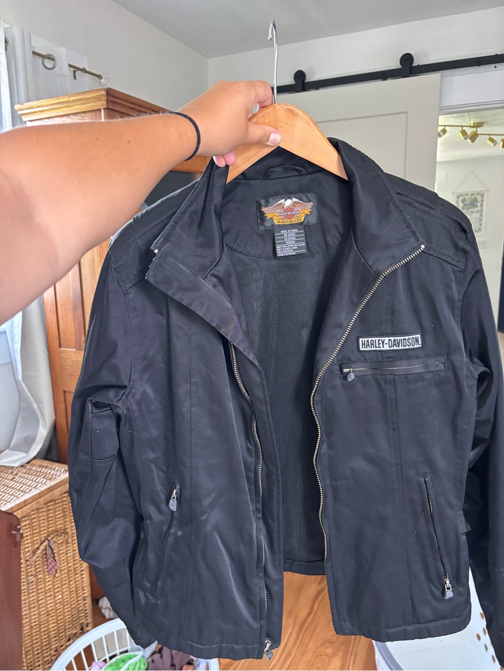 Harley-Davidson Women’s Black Motorcycle Jacket medium - Picture 2 of 8